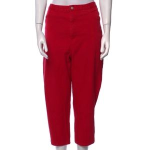 BILL BLASS High-Rise Straight Leg  Cropped Jeans Size 14